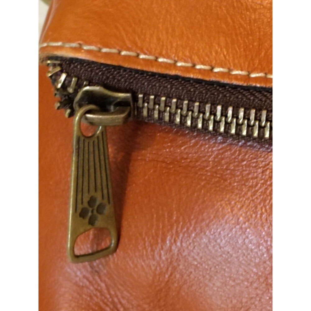 ​Patricia Nash Tan Leather Foldover Wristlet Clutch Bag — AS IS / READ DESC - Picture 6 of 16